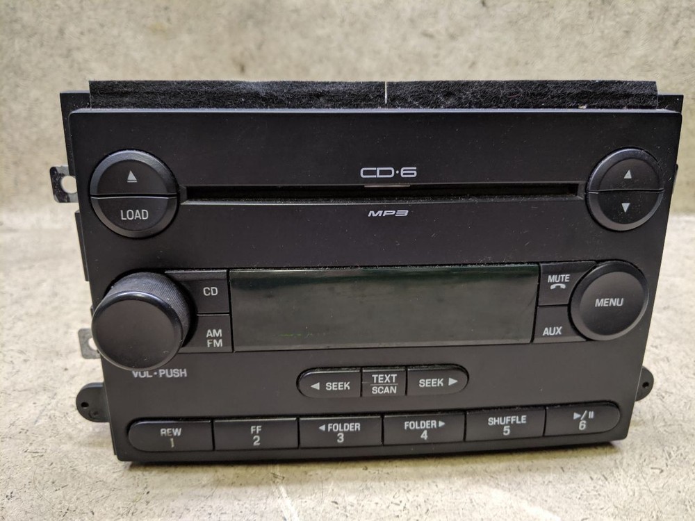 Stereo Radio Receiver AM FM CD 6 Disc MP3 Fits 2007 FORD FUSION b65-204220