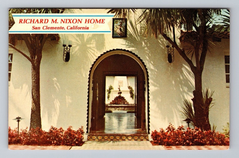 California CA San Clemente Richard M Nixon Home Vintage Postcard