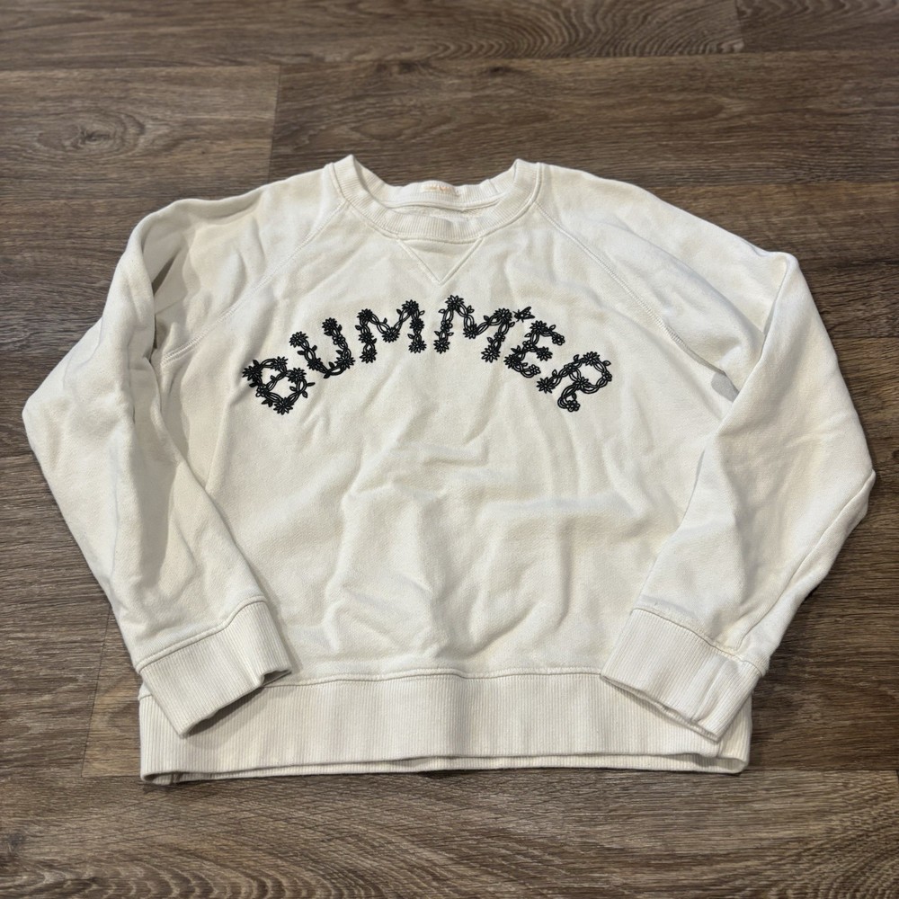 MOTHER The Square Bummer Sweatshirt 100% Cotton Made in USA Women’s XS