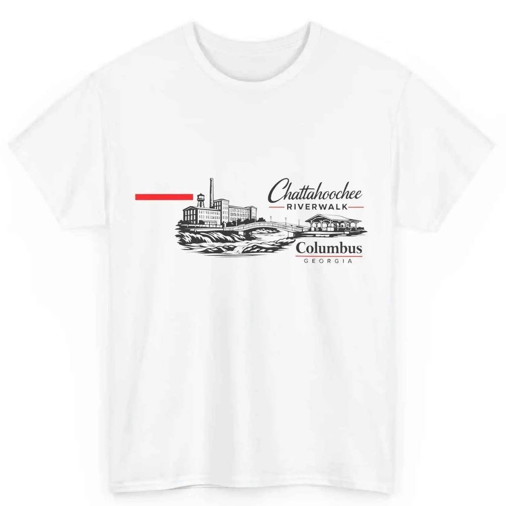 Chattahoochee Riverwalk Columbus Georgia T-Shirt - Vintage Graphic Souvenir Tee