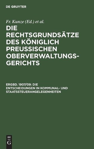Die Entscheidungen in Kommunal- und Staatssteuerangelegenheiten (Hardback)