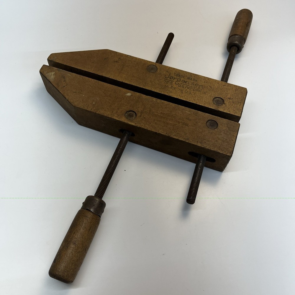 Vintage Jorgensen Wooden Handscrew Clamp 12 Wide USA