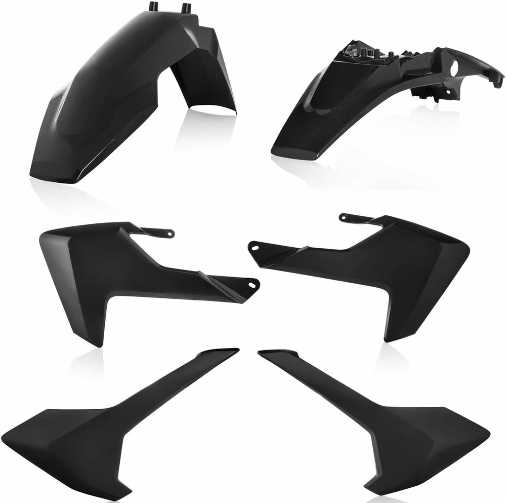 Acerbis Black Plastic Kit for Husqvarna TC 65 2017-2023 Dirt Bike