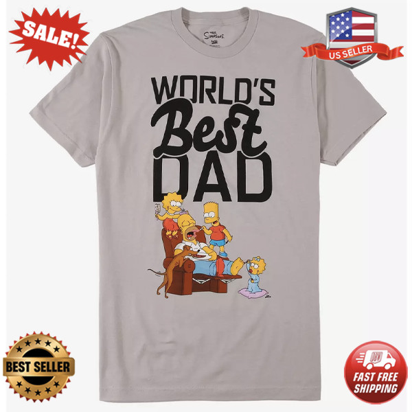 The Simpsons World's Best Dad Family T Shirt