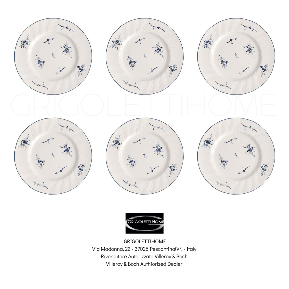 Villeroy & Boch Vieux Luxembourg - Set Of 6 Fruit Plates/Dessert/Breakfast 21 Cm