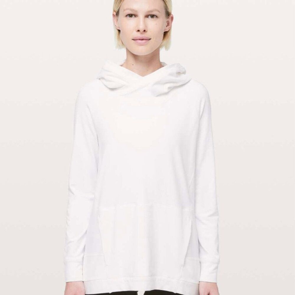 Lululemon Starting Place Hoodie Pullover in White Rulu - 12