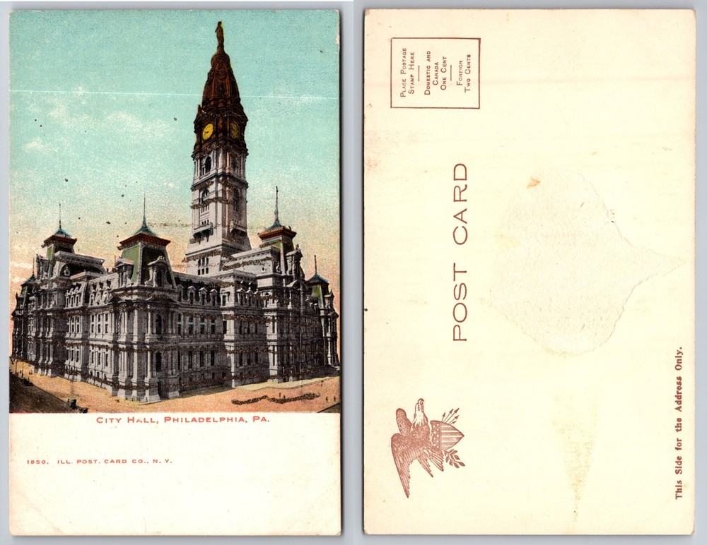 City Hall Philadelphia PA Postcard
