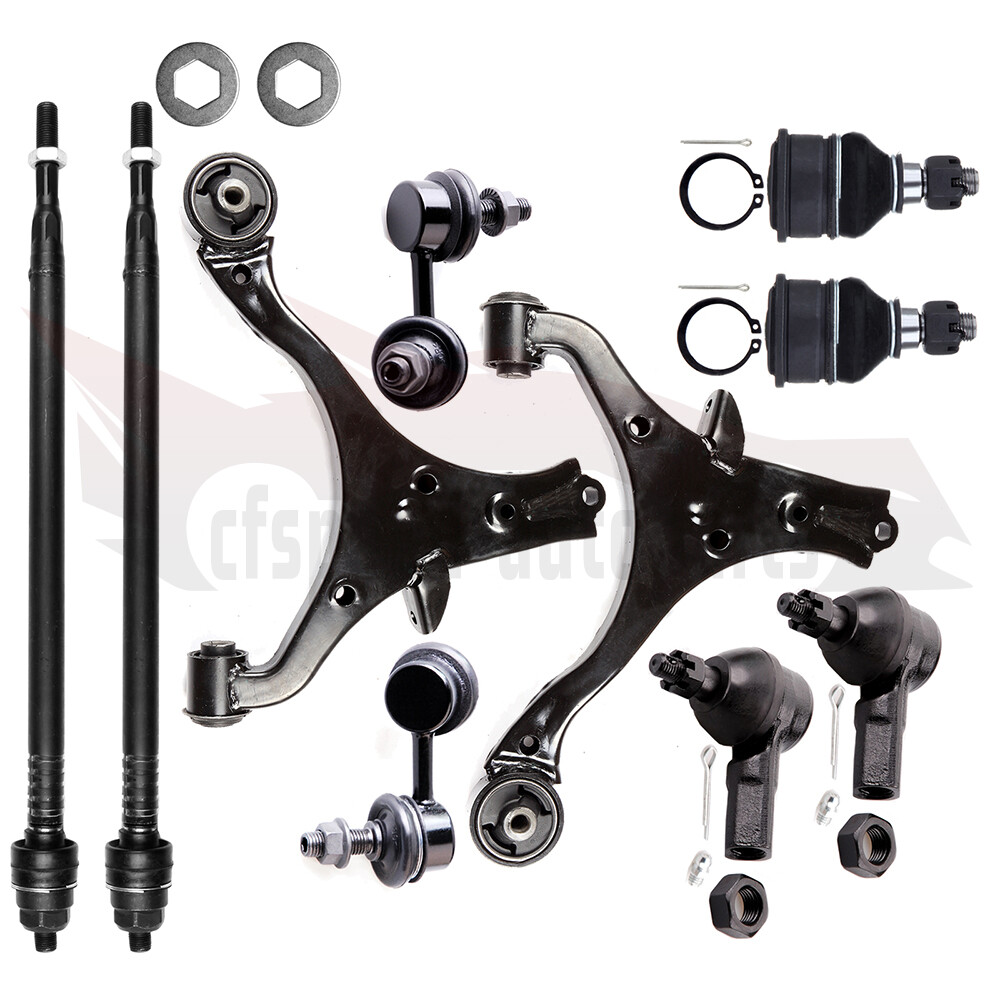 10pcs Honda Civic Acura EL Front Suspension Kit 2001-2005 Control Arms Ball Joints Tie Rods