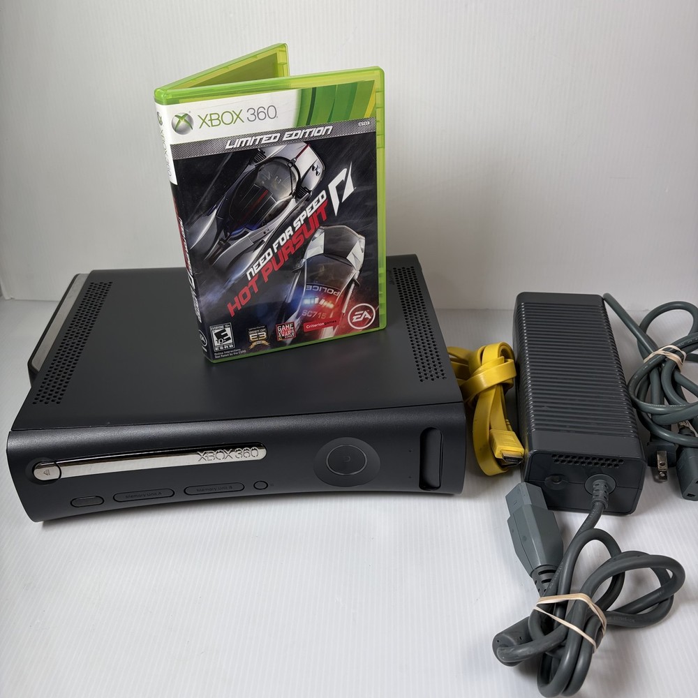 Microsoft Xbox 360 Elite 120 GB Console with Cables & Need for Speed Hot Pursuit