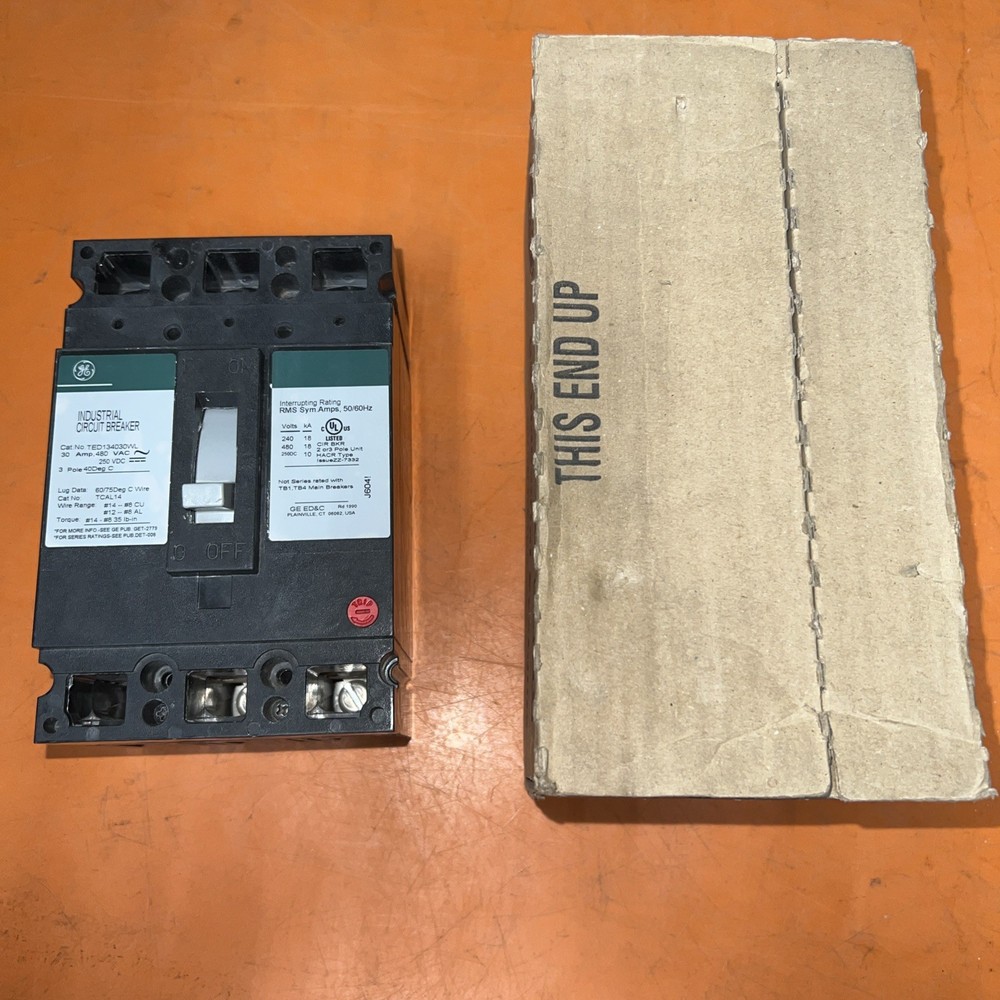 GE Industrial Systems Molded Case Circuit Breaker TED134030WL