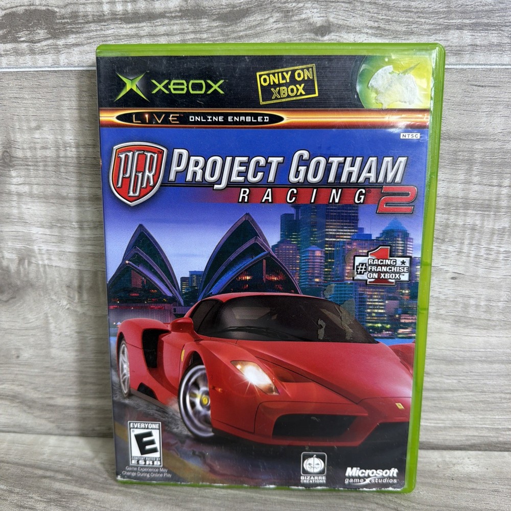 Project Gotham Racing 2 Xbox Black Label CIB COMPLETE & TESTED