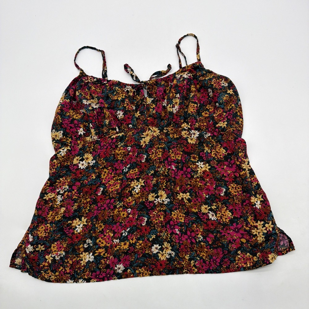 Old Navy Blouse Tank Top Women L Floral Multicolor .#42916