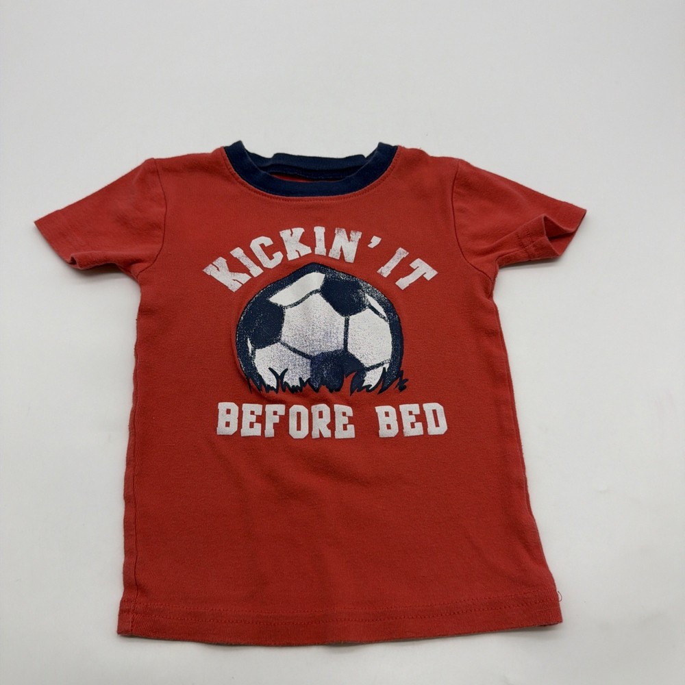 Carters T-shirt Boys  Size 4T Red Graphic Print .#46125