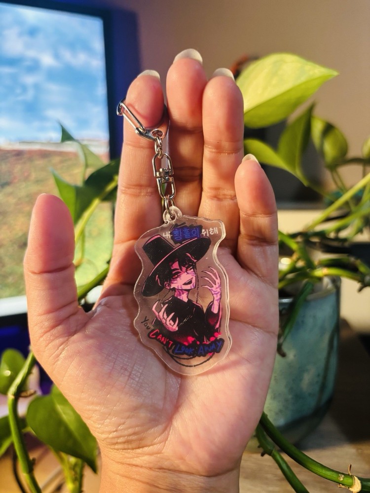 KPop Demon Hunter Saja Boys Jinu Demon Custom Acrylic Keychain Anime