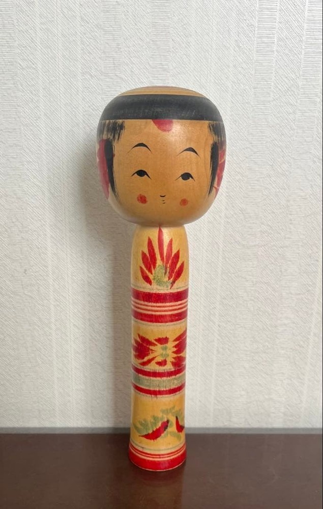 Sato Den Kokeshi Doll Rare Collectible Vintage Japanese Wooden Figurine