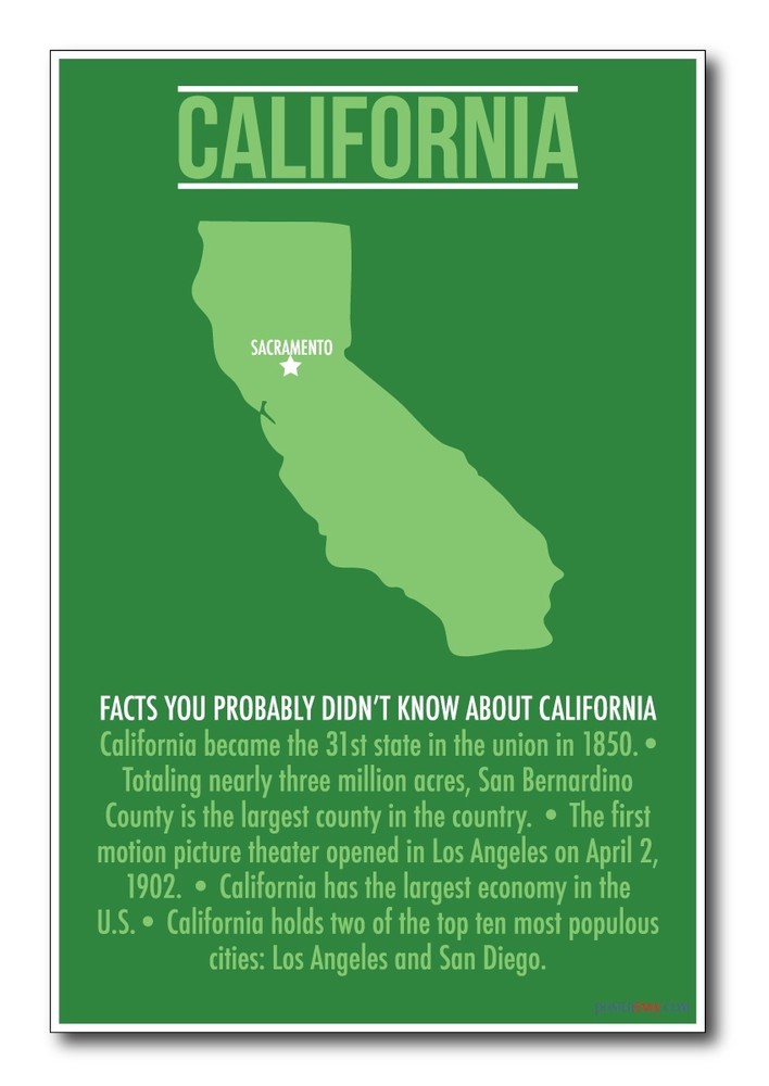 California - NEW US Travel Poster
