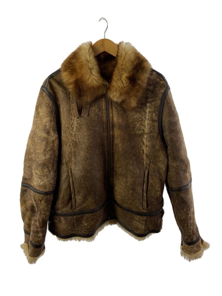 Men's Brown Leather Wind Jacket LL Style 171  