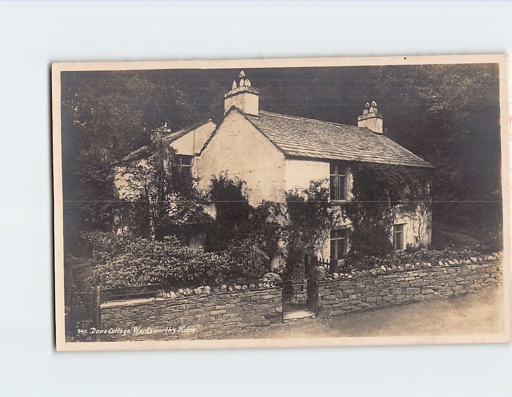 Postcard Dove Cottage Grasmere in the Lake District of England