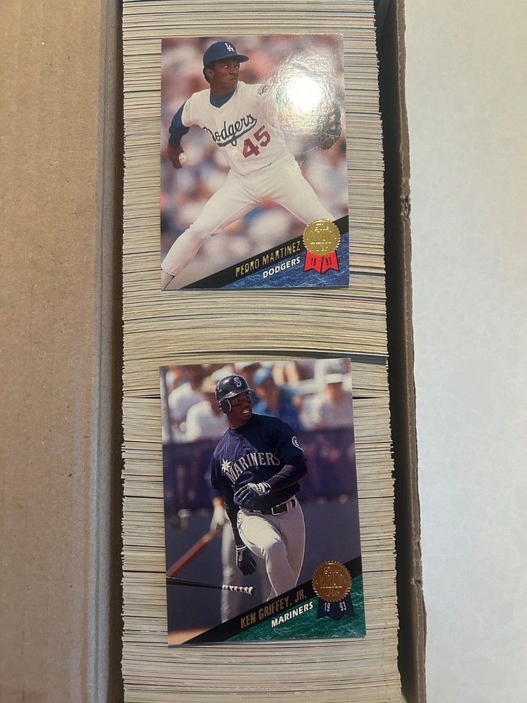 1993 leaf baseball complete set series 1,2,3 1-550