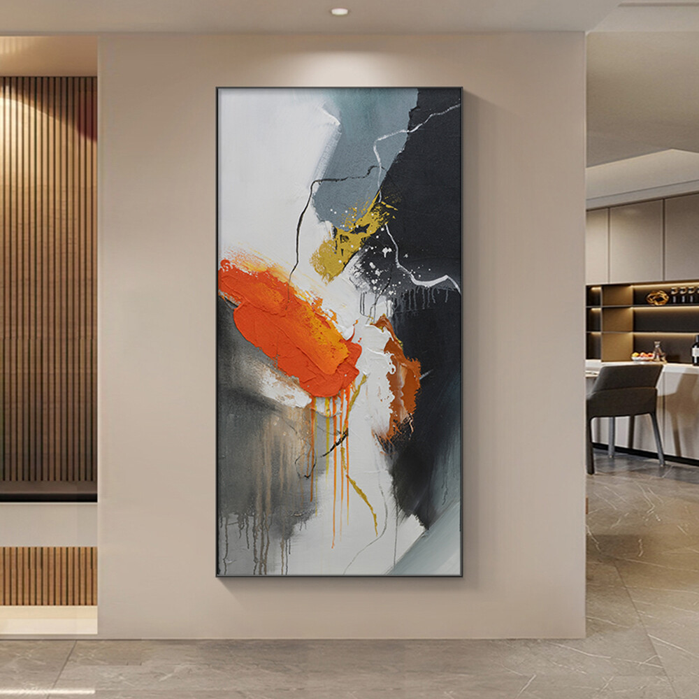 Modern Hand Painted 3D Oil Painting Abstract Canvas Art Light Luxury Decorative