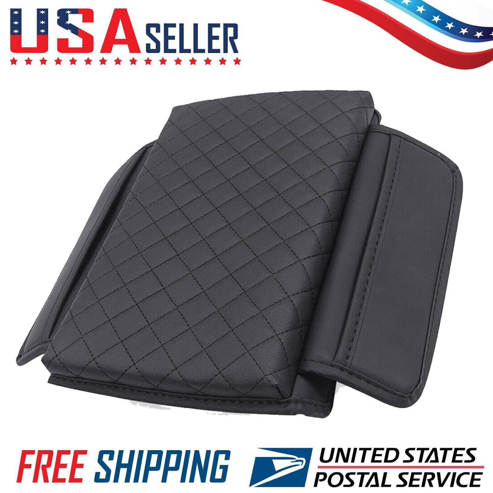 Car Accessories Armrest Cushion Cover Center Console Box Pad Leather Protector
