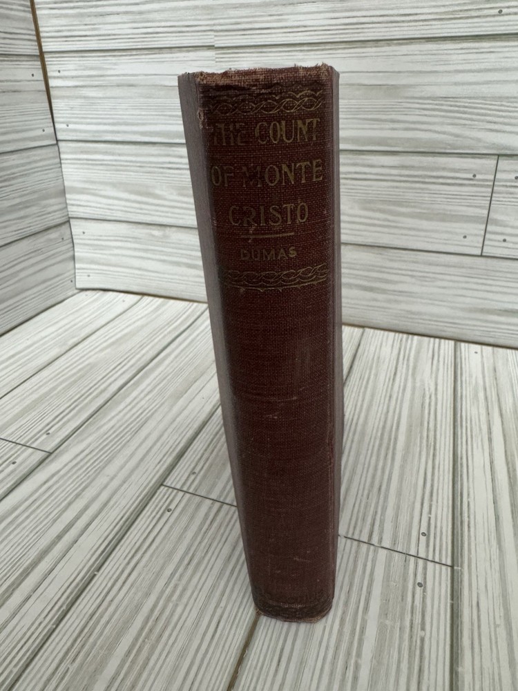 The Count of Monte Cristo Dumas HC Donohue Antique c1900 Red Cloth