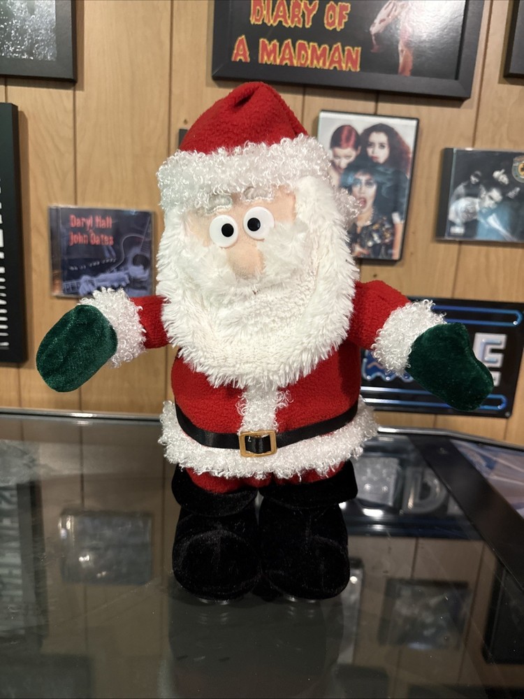 Rare Gemmy Santa Animated Singing & Dancing Christmas Songs jingle Bells *Tested