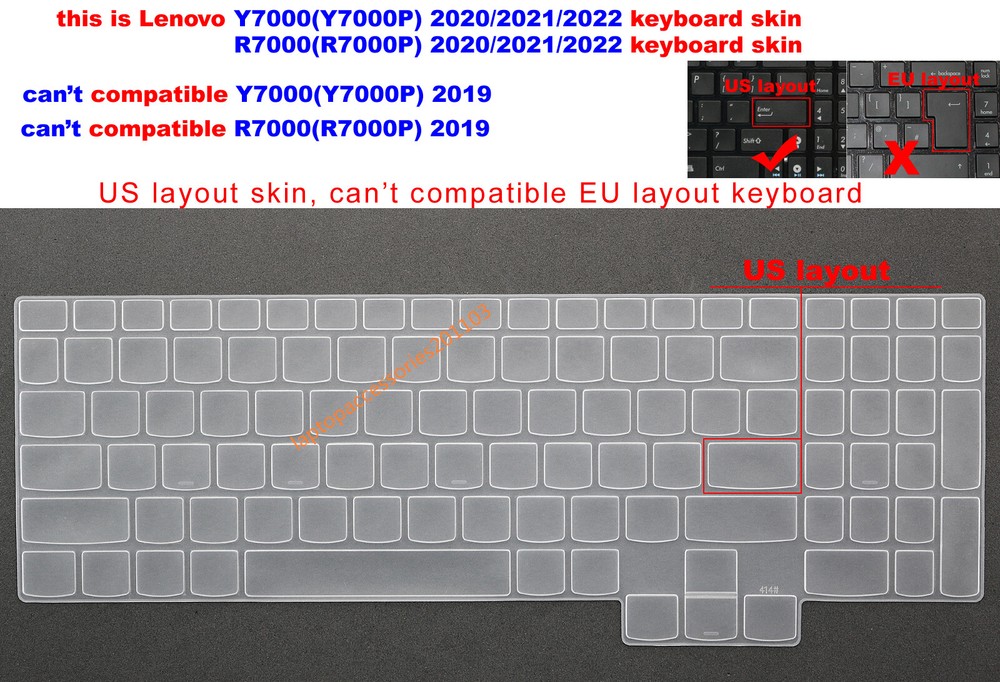 Keyboard Skin Cover for Lenovo Legion Y7000/Y7000P/R7000/R7000P 2020 2021 2022