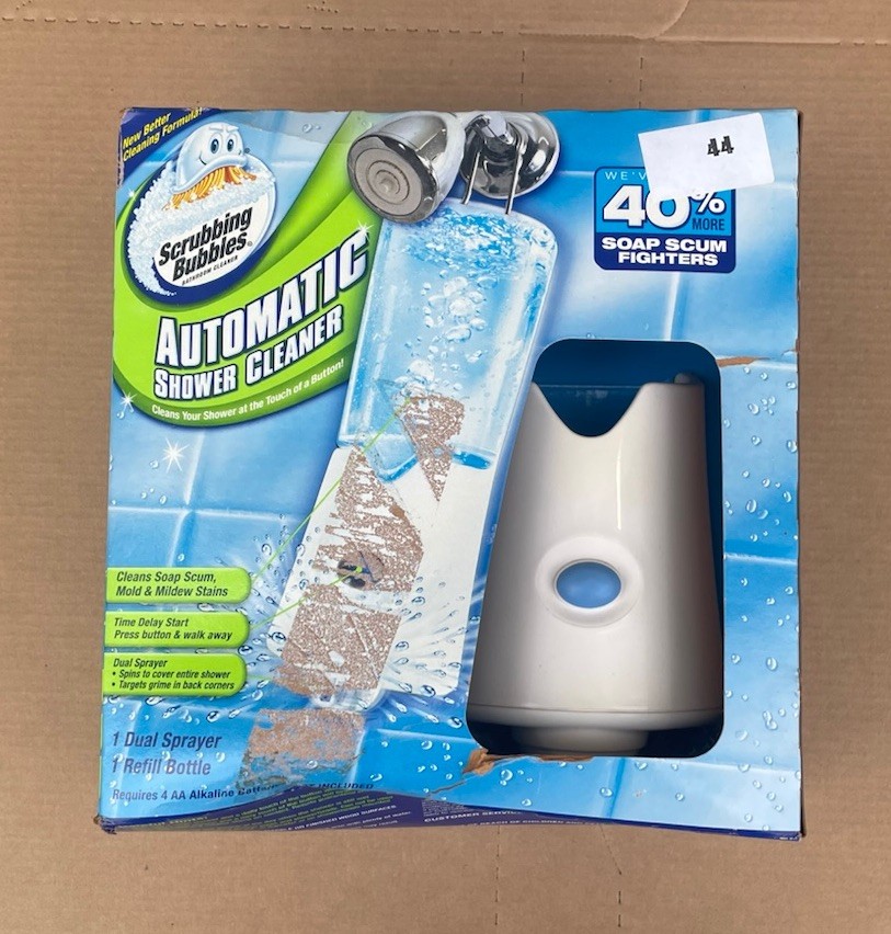 SEE BOX NEW Scrubbing Bubbles Automatic Shower Cleaner Dual Sprayer Starter Kit