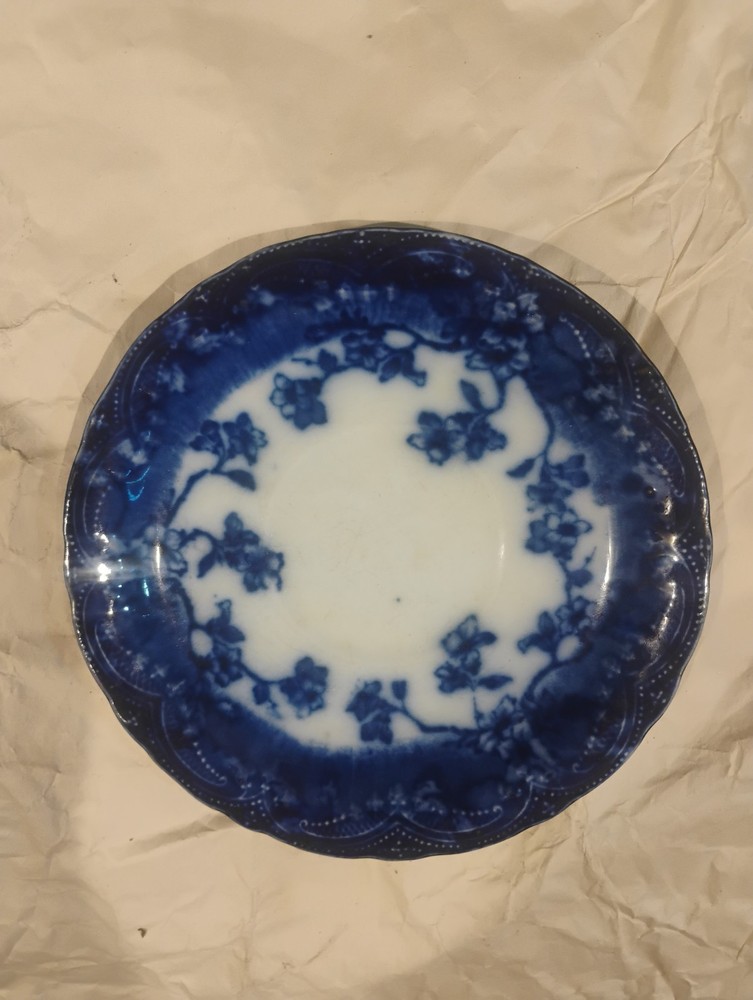 Flow Blue Plate Made In Holland Splendid 9