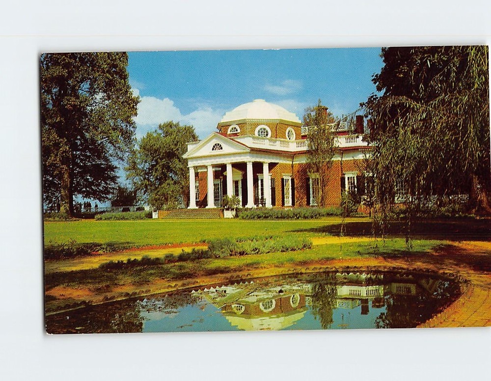 Postcard Monticello Charlottesville Virginia USA