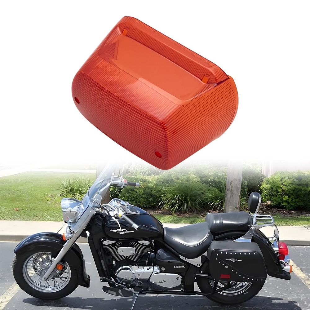 Motorcycle Brake Tail Light Lens For Suzuki VL800 Intruder VL1500 C50 C90T Red