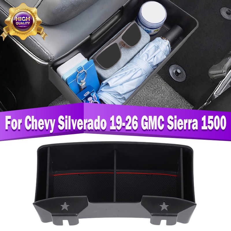 For Chevy 2019-25 GMC Sierra 1500 Center Console Organizer Box Tray Accessories