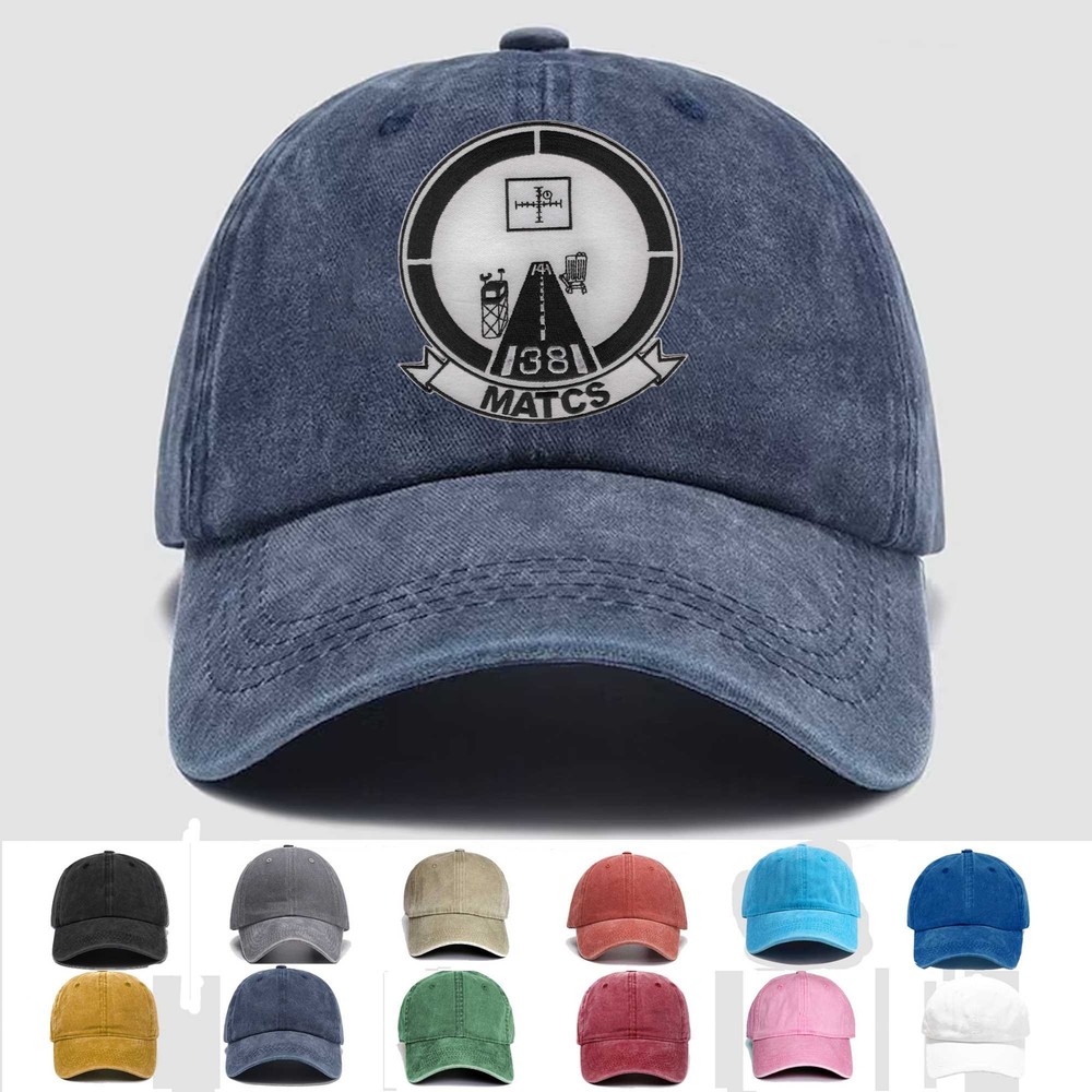 Custom Embroidered Hat MATCS-38 Aviation Air Traffic Control Squadron, Gift Idea