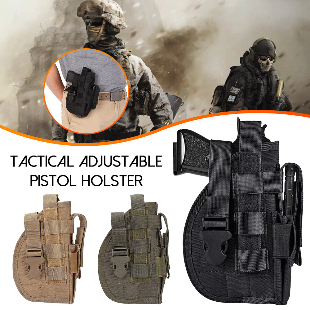 Tactical Right Hand Adjustable Holster for Military Pistols