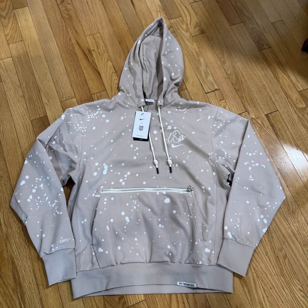 Nike USA Soccer Fossil Stone Standard Issue Pullover Hoodie XL DV1910-292 NWT
