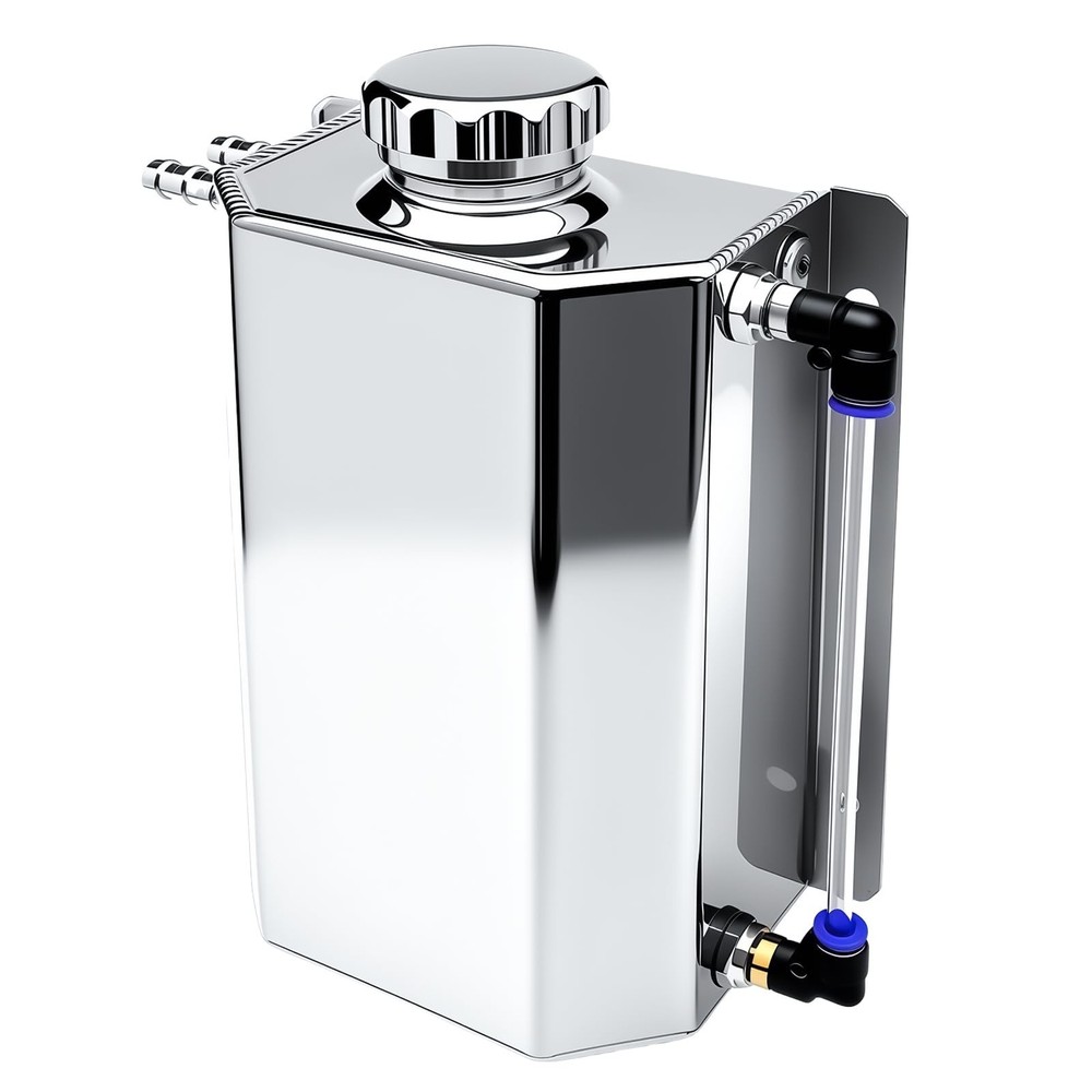 2L Aluminum Coolant Overflow Tank Universal Coolant Reservoir Expansion Tank ...