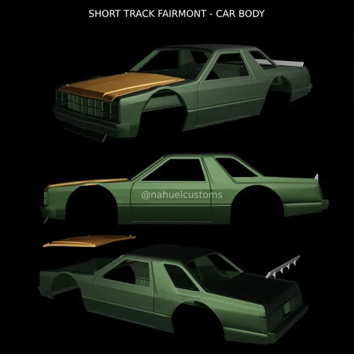 3D Printed Fairmont Short Track Body 1/25 Scale