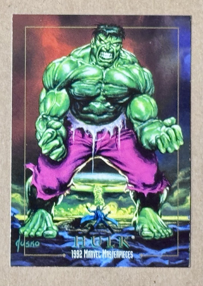 PROMO HULK 1992 Skybox Marvel Masterpieces Promotional Card - Joe Jusko