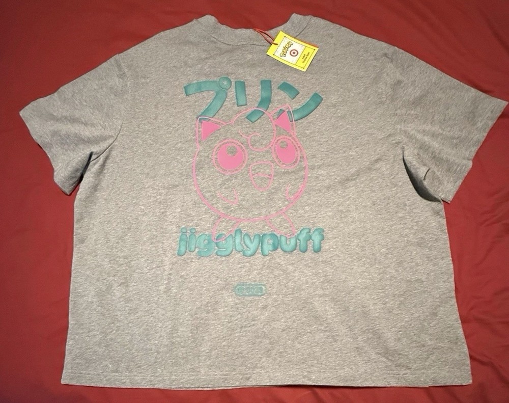 NWT Pokémon x Target Anniversary Adult Trainer Shirt Jigglypuff Size XL NEW