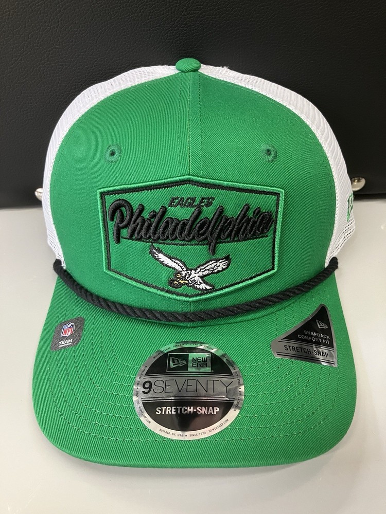 Philadelphia Eagles Kelly Green Stretch-Snap Trucker Hat NWT