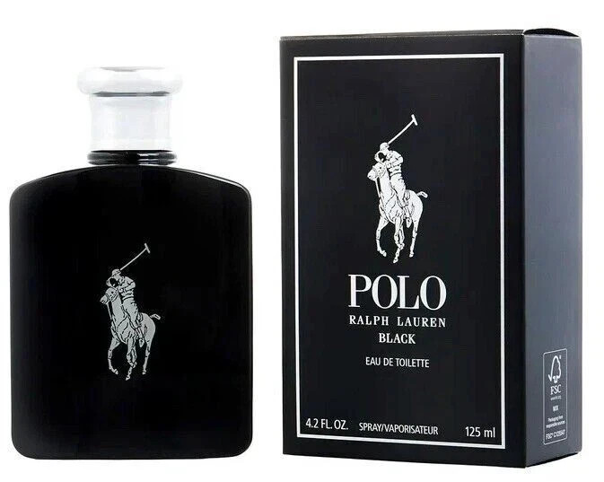 POLO BLACK Ralph Lauren 4.2 oz edt Cologne for men New in Box Authentic