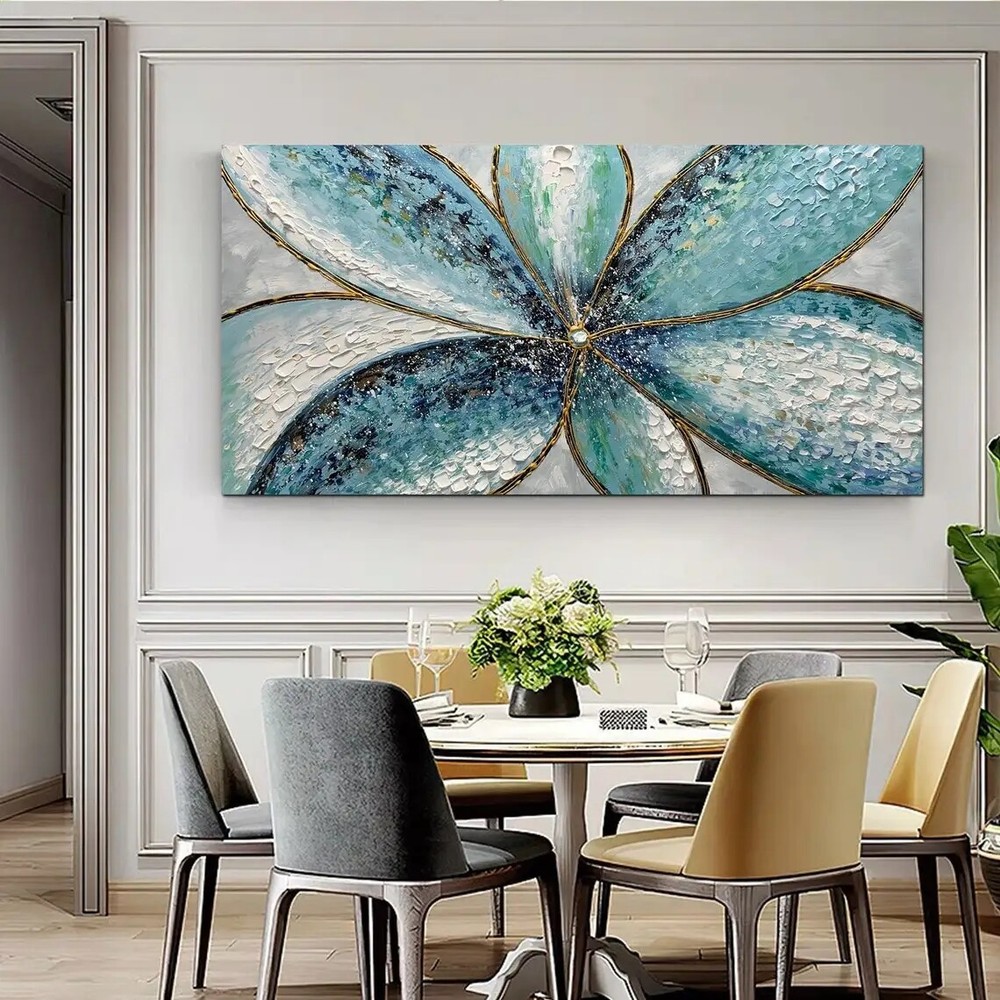 Wall Art 3D Paintings Large Modern Abstract Flower Oil Painting Hand Painted