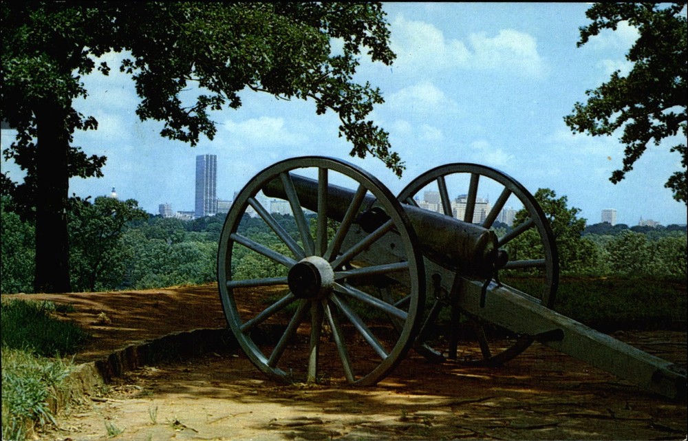 Atlanta Georgia skyline from Fort Walker~ Civil War Confederate breastworks 1864