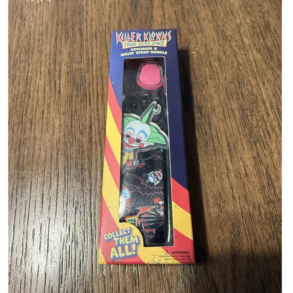 Killer Klowns from Outer Space Movie Keychain & Wrist Strap Bundle, Detachable