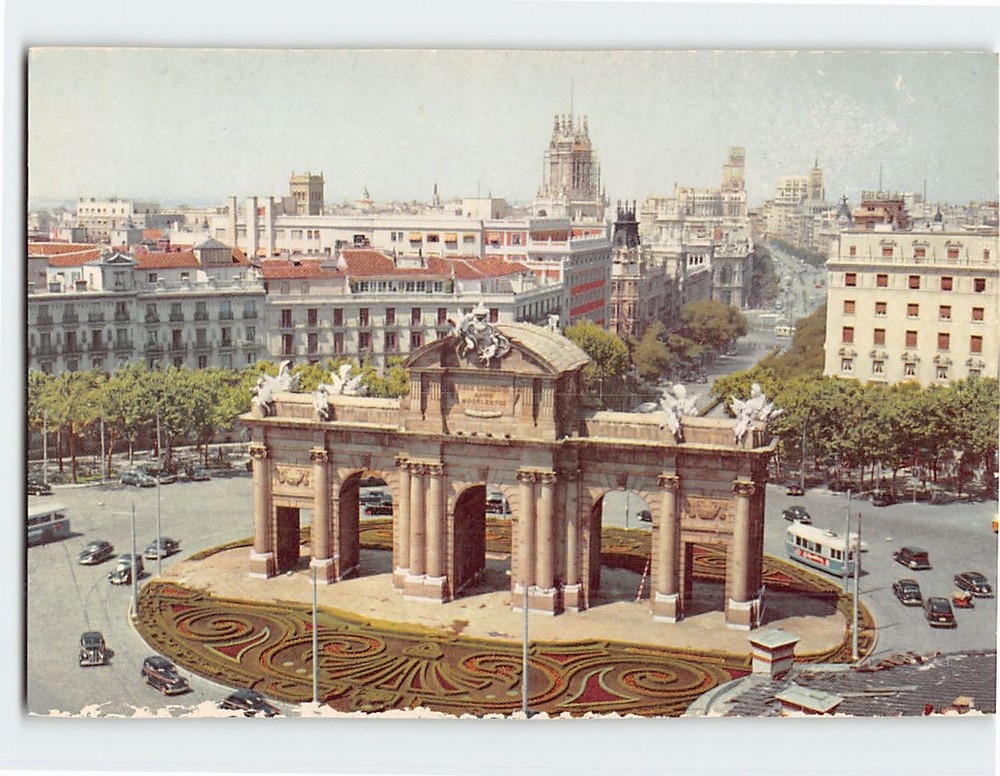 Postcarrd Alcala Doorway Madrid Spain