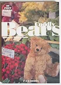 Teddy Bear Book CUDDLY BEARS Tabi Monogatari 30 POST CARDS 1998 ... book form JP