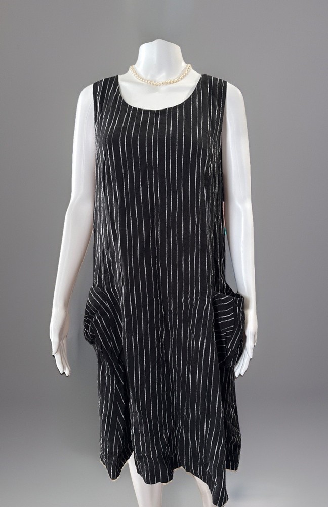 NWOT Liv by Habitat Clothes Stripe Linen Dress Size M