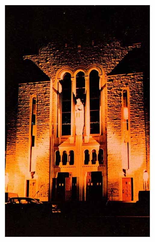 Postcard CHURCH SCENE Subiaco Arkansas AR m/09 AP8177