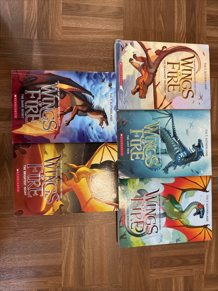 Set of Wings of Fire Book Series by Tui T. Sutherland #1-5 Paperback ($8 EACH)